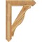 Ekena Millwork Funston Arts & Crafts Rough Sawn Bracket, Western Red Cedar, 6"W x 32"D x 44"H BKT06X32X44FST03RWR - alternate 3